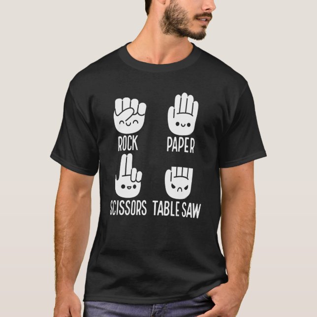 Carpenters Shirt Sten Pappra saisor Bord Saw Carp T (Framsida)