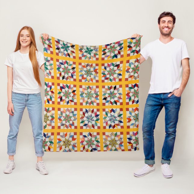 Carpenter's Wheel quilt Fleecefilt (På plats)