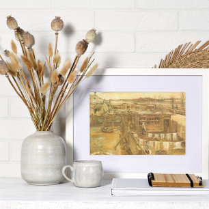 Carpenter's Yard och Tvätt av Vincent van Gogh Poster