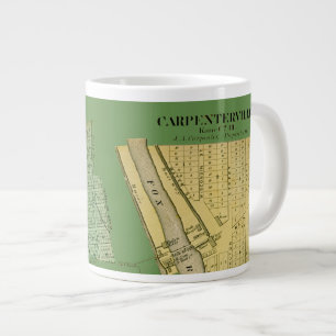 CARPENTERSVILLE DUNDEE ILLINOIS 1871 KARTA JUMBO MUGG