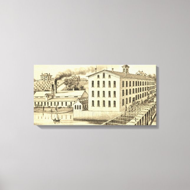 Carpentersville Illinois Illinois Järn och Bolt Co Canvastryck (Framsida)