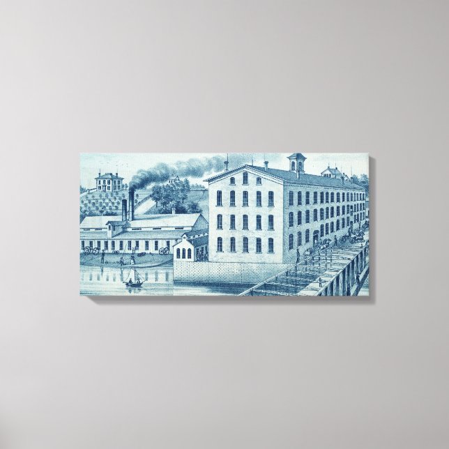 Carpentersville Illinois Illinois Järn och Bolt Co Canvastryck (Framsida)