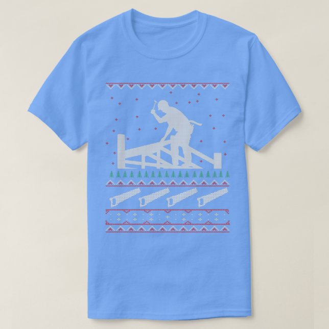 Carpentry Carpenters Ugly God Jul Sweater Kristus T Shirt (Design framsida)