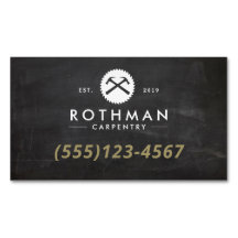 Carpentry Hammer och Saw Construction Business Car