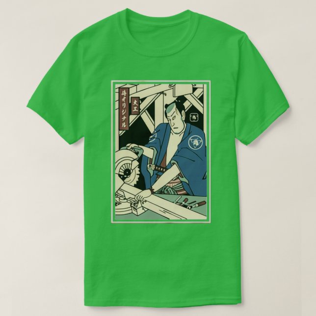 CARPENTRY SAMURAI Carpenter T Shirt (Design framsida)