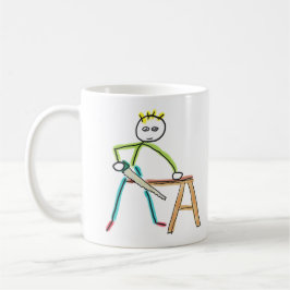 Carpentry Stickman Kaffemugg