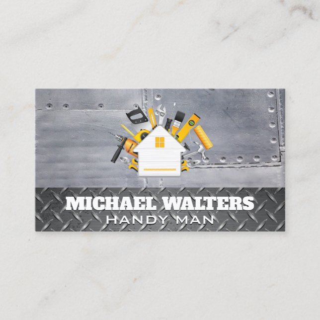 Carpentry Verktyg | Steel Tallrikar Rivets | Indus Visitkort (Framsida)