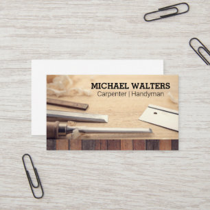 Carpentry Verktyg Trä Handyman Visitkort