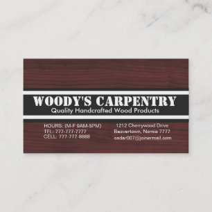 Carpentry Visitkort