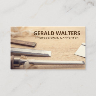 Carpentry Wood Working Verktyg Visitkort
