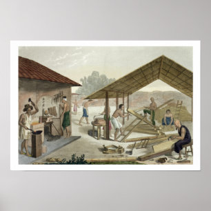 Carpentry Workshop i Kupang, Timor, plate 6 från Poster