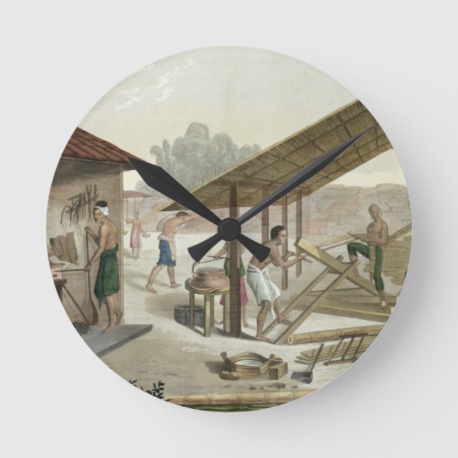 Carpentry Workshop i Kupang, Timor, plate 6 från Rund Klocka (Framsida)