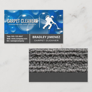 Carpet Cleaner Carpet Matta Soap Bubbles Visitkort