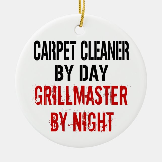 Carpet Cleaner Grillmaster Julgransprydnad Keramik (Framsidan)
