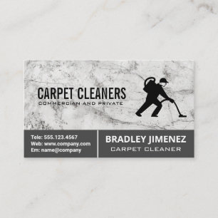 Carpet Cleaner Marble Visitkort
