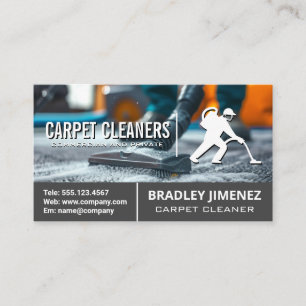 Carpet Cleaner Scrubbing Matta Visitkort