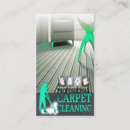 Carpet Cleaning Service Business Card Visitkort