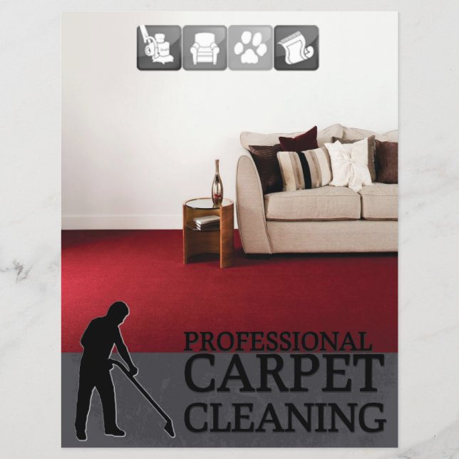 Carpet Cleaning Service Flyer (Framsidan)