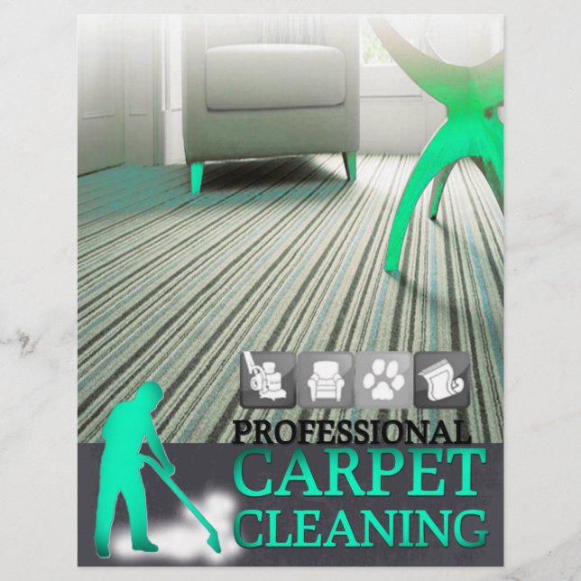 Carpet Cleaning Service Flyer (Framsidan)