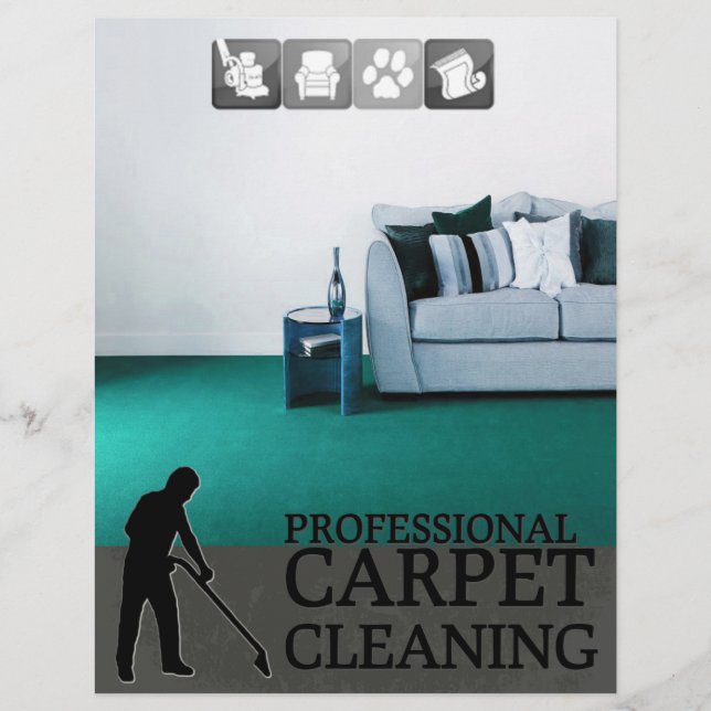 Carpet Cleaning Service Flyer (Framsidan)