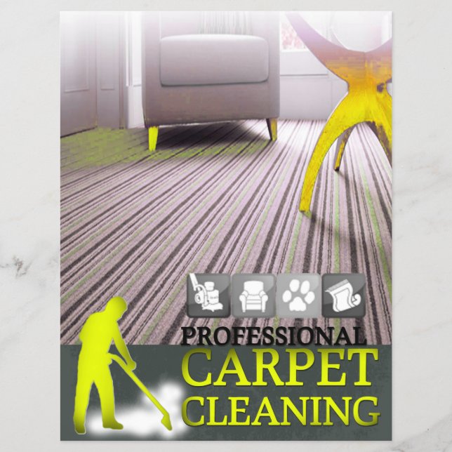 Carpet Cleaning Service Flyer (Framsidan)