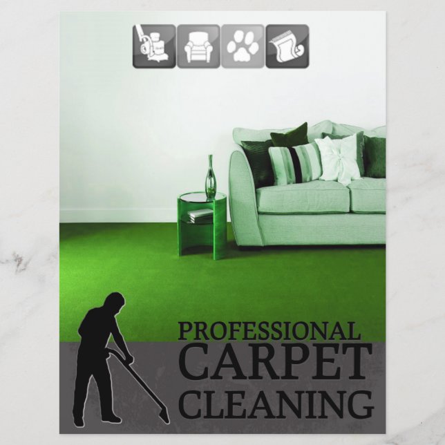 Carpet Cleaning Service Flyer (Framsidan)