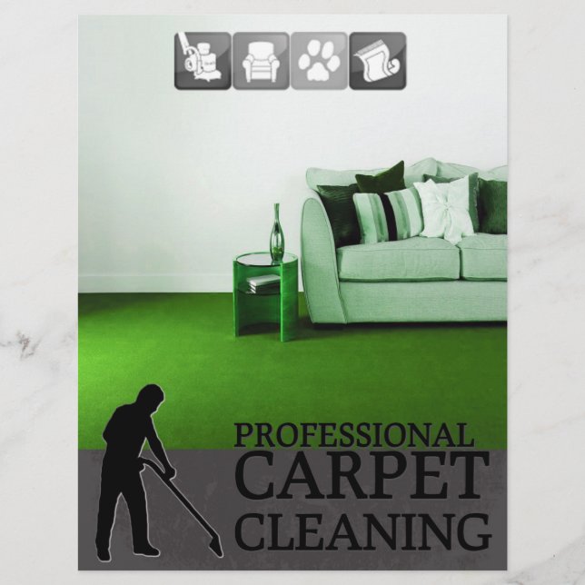 Carpet Cleaning Service Flyer (Framsidan)