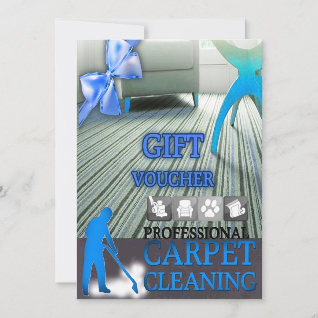Carpet Cleaning Service Gift Voucher (Framsida)