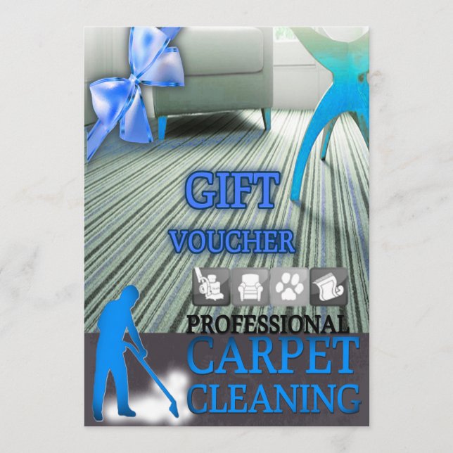 Carpet Cleaning Service Gift Voucher (Framsida)