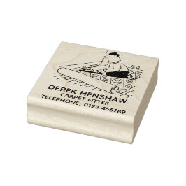 Carpet Fitter Passar en matta Stämpel