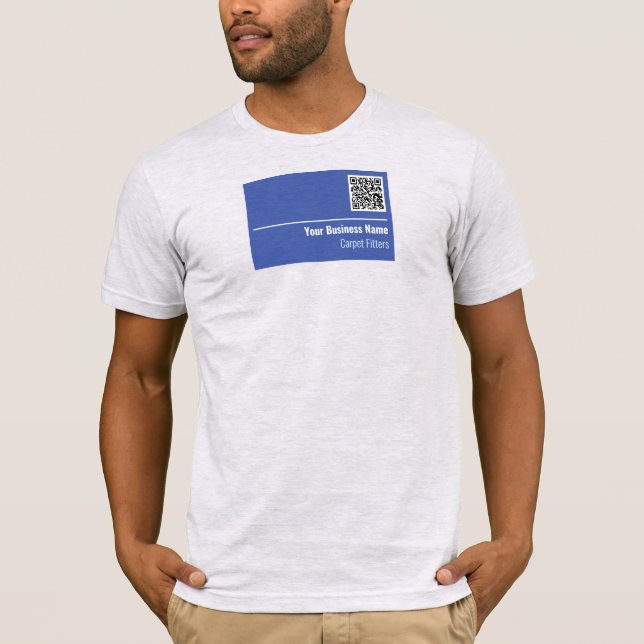 Carpet Fitters QR-kod T Shirt (Framsida)