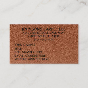 Carpet Installation Company Visitkort