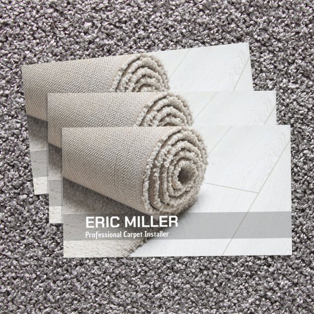 Carpet Installation Visitkort (Carpet Installer Visiting Cards)