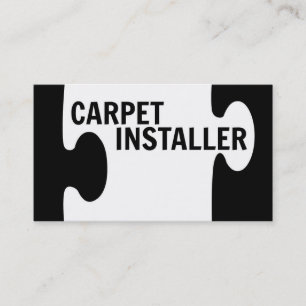 Carpet Installer Puzzle Biet Affärskort Visitkort