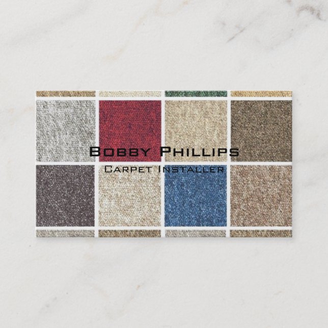 Carpet Installer Visitkort (Framsida)