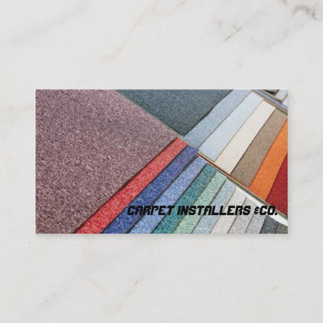 Carpet Installer Visitkort (Framsida)