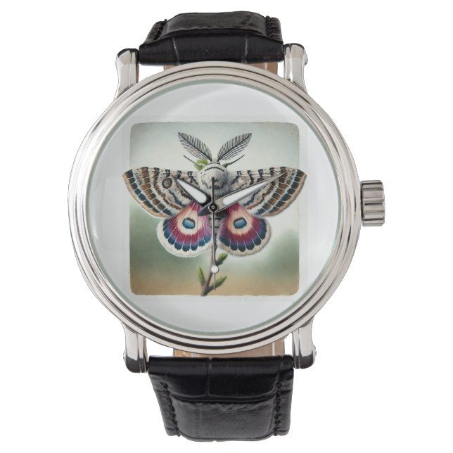 Carpet moth 270924IREF228 - Watercolor Armbandsur (Framsida)