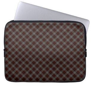 "Carpet" röd kor-tartanschack med grova delar Laptop Fodral