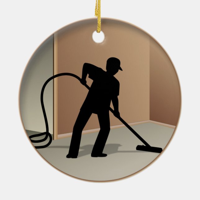 Carpet Städning Julgransprydnad Keramik (Baksidan)