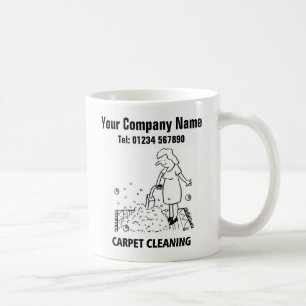 Carpet Städning Services Tecknad Mugg