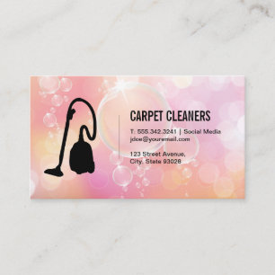Carpet Städning   Soap Bubbles Visitkort
