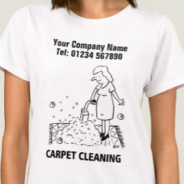 Carpet Städning Tecknad T-Shirt