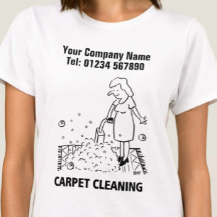 Carpet Städning Tecknad T-Shirt