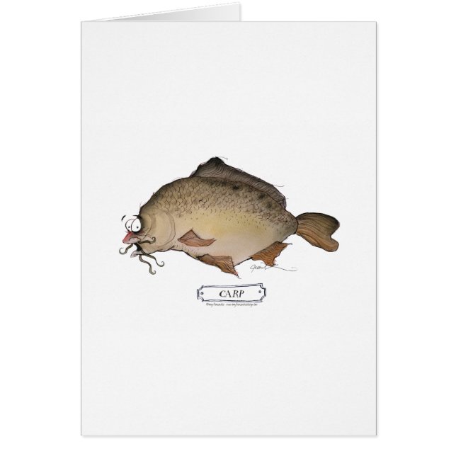 Carpfisk, tony fernandes hälsningskort (Framsidan)