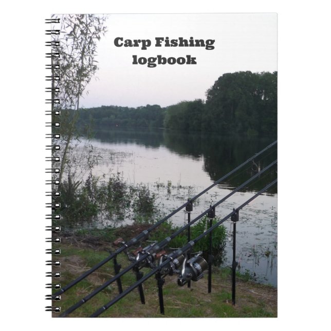 Carpfiske fångar & villkorar anteckningsboken anteckningsbok (Framsidan)