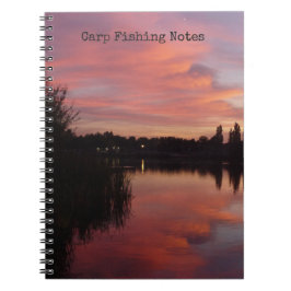 Carpfiske fångar & villkorar logbooken anteckningsbok med spiral