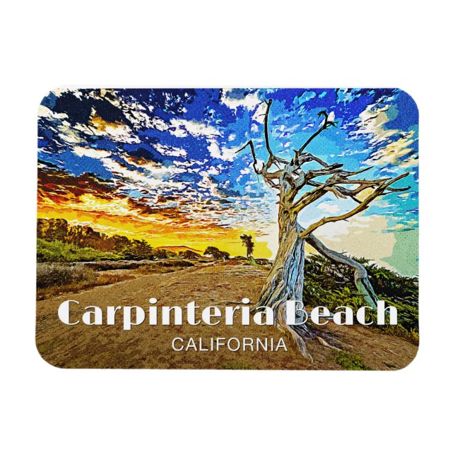 Carpinteria Beach Magnet (Horisontell)