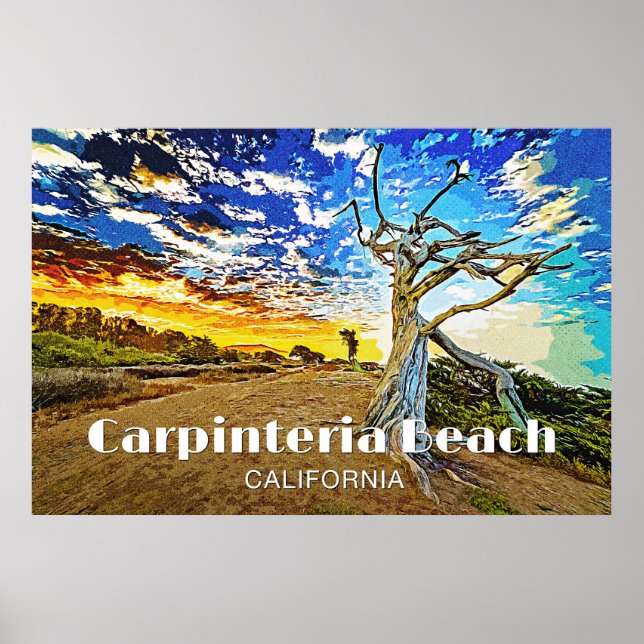 Carpinteria Beach Poster (Framsidan)