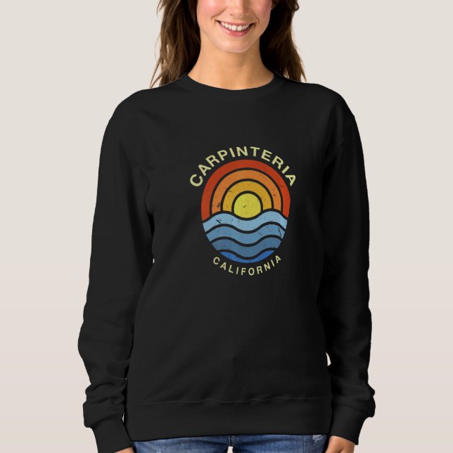 Carpinteria California Ca Summer Us Cities Tropica T Shirt (Framsida)