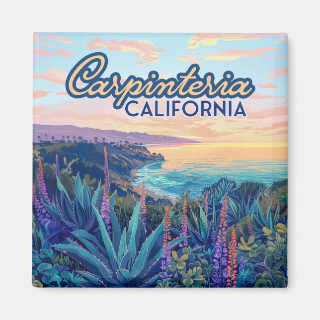 Carpinteria California Santa Barbara Ventura Beach Magnet (Framsidan)